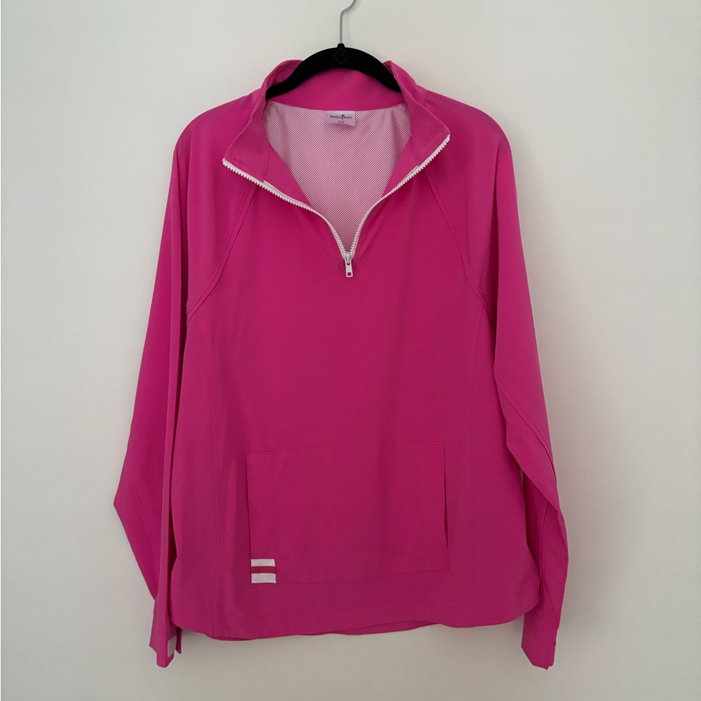 Belyn Key Hot Pink Half-Zip Pullover Jacket